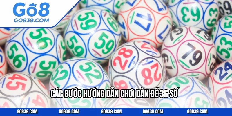 Các bước hướng dẫn chơi dàn đề 36 số
