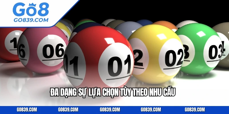 Đa dạng sự lựa chọn tùy theo nhu cầu