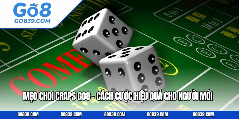 Mẹo Chơi Craps GO8 - Cách Cược Hiệu Quả Cho Người Mới