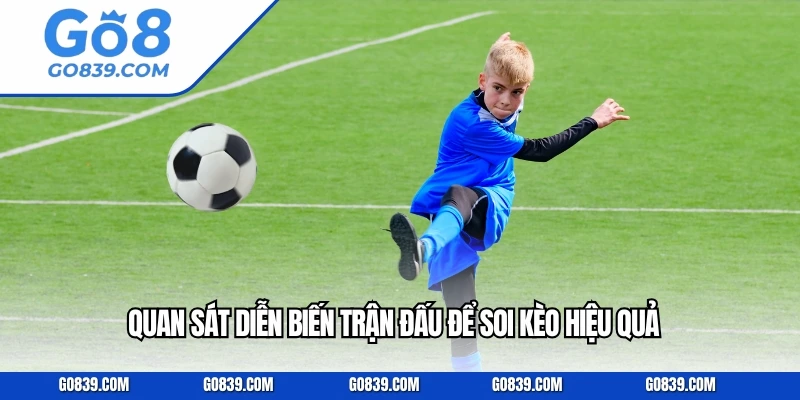 Quan sát diễn biến trận đấu để soi kèo hiệu quả
